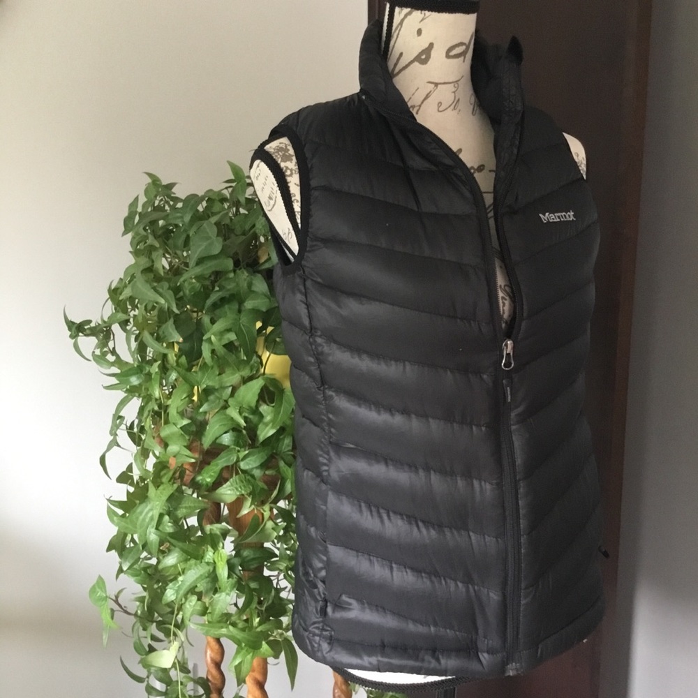 Marmot goose-down black vest